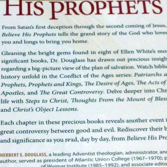 Believe His Prophets Herbert E. Douglass - Picture 3 of 4